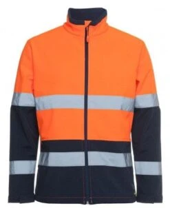 JBs HV 4602.1 (D+N) SOFTSHELL JACKET ORANGE/NAVY