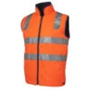 JBs HIGH VIS (D+N) REVERABLE VEST ORANGE/NAVY