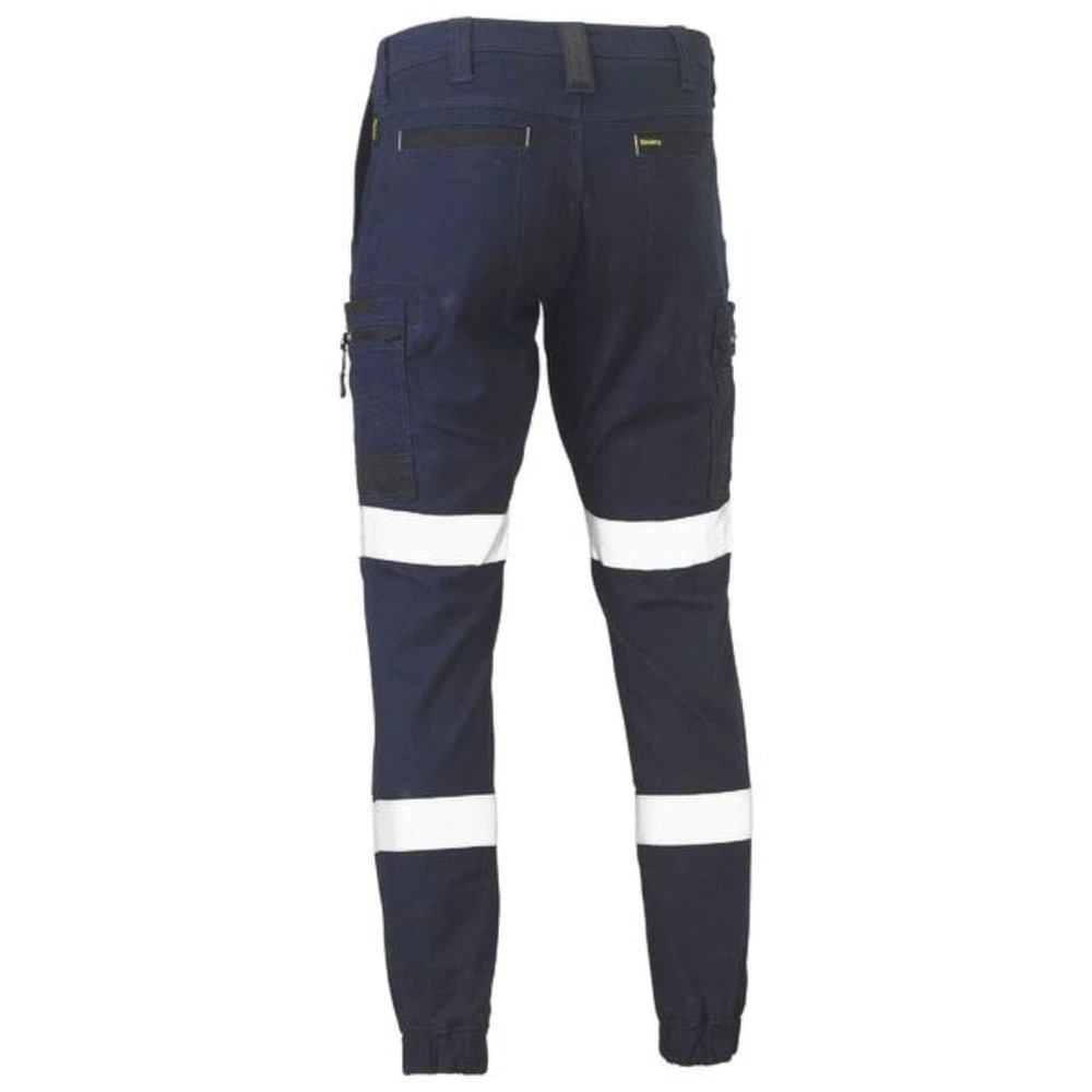BISLEY FLX AND MOVE™ TAPED STRETCH CARGO CUFFED PANTS NAVY 3 BISLEY FLX AND MOVE™ TAPED STRETCH CARGO CUFFED PANTS NAVY - Image 3