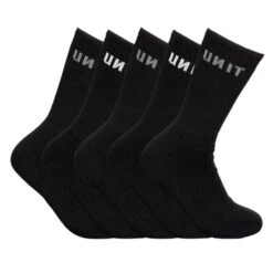 UNIT RESPOND MENS BAMBOO 5 PACK SOCKS BLACK -Work Clothes Store Untitleddesign 83 1000x1000