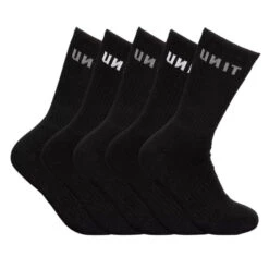 UNIT RESPOND MENS BAMBOO 5 PACK SOCKS BLACK -Work Clothes Store Untitleddesign 83 600x