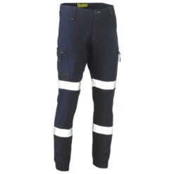 BISLEY FLX AND MOVE™ TAPED STRETCH CARGO CUFFED PANTS NAVY