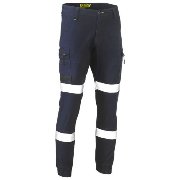 BISLEY FLX AND MOVE™ TAPED STRETCH CARGO CUFFED PANTS NAVY 2 BISLEY FLX AND MOVE™ TAPED STRETCH CARGO CUFFED PANTS NAVY - Image 2