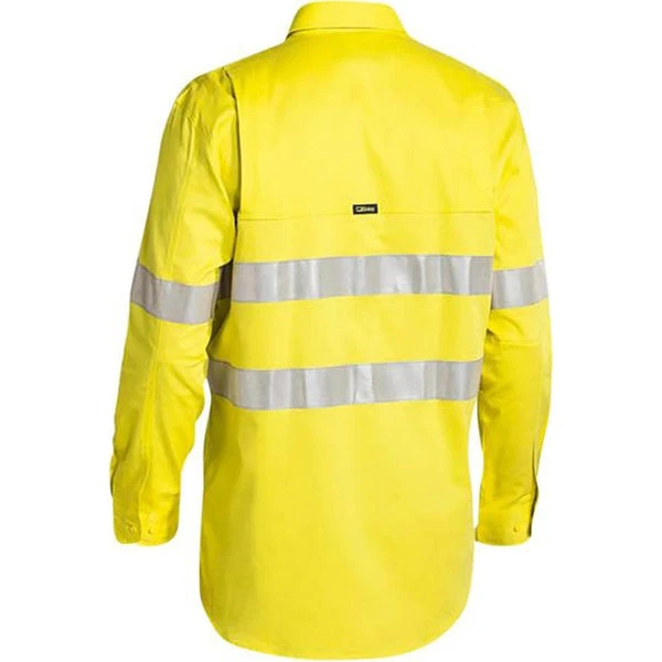 BISLEY 3M TAPED HI VIS INDUSTRIAL COOL VENT SHIRT YELLOW 4 BISLEY 3M TAPED HI VIS INDUSTRIAL COOL VENT SHIRT YELLOW - Image 4