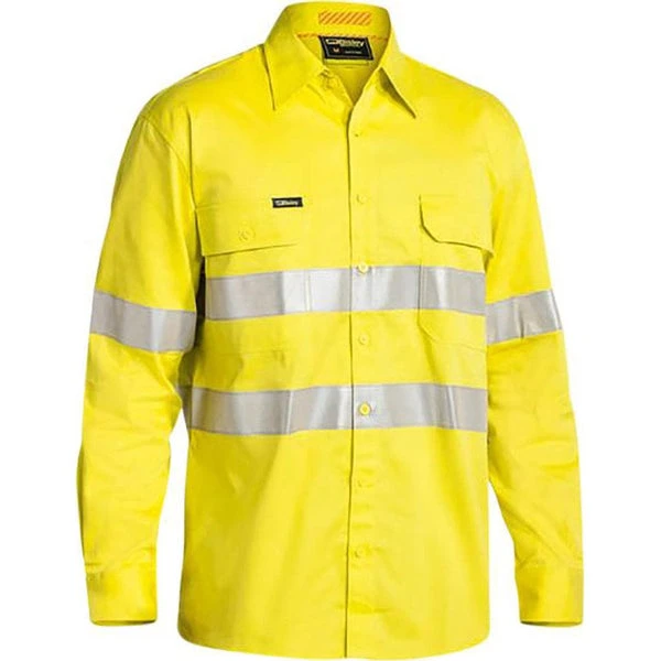 BISLEY 3M TAPED HI VIS INDUSTRIAL COOL VENT SHIRT YELLOW 2 BISLEY 3M TAPED HI VIS INDUSTRIAL COOL VENT SHIRT YELLOW - Image 2