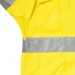 BISLEY 3M TAPED HI VIS X AIRFLOW RIPSTOP SHIRT YELLOW/NAVY -Work Clothes Store bisley 3m taped hi vis x airflow ripstop shirt yellownavy 590123 600x