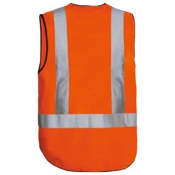 BISLEY H TAPED HI VIS VEST ORANGE -Work Clothes Store bisley h taped hi vis vest orange 582894 1000x1000