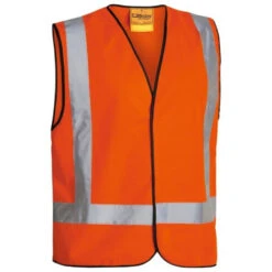 BISLEY H TAPED HI VIS VEST ORANGE