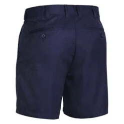 BISLEY PERMANENT PRESS SHORT SHORTS NAVY -Work Clothes Store bisley permanent press short shorts navy 507321 600x