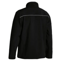 BISLEY SOFT SHELL JACKET BLACK -Work Clothes Store bisley soft shell jacket black 100614 1000x1000