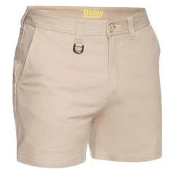 BISLEY STRETCH COTTON SHORT SHORTS REGULAR FIT STONE