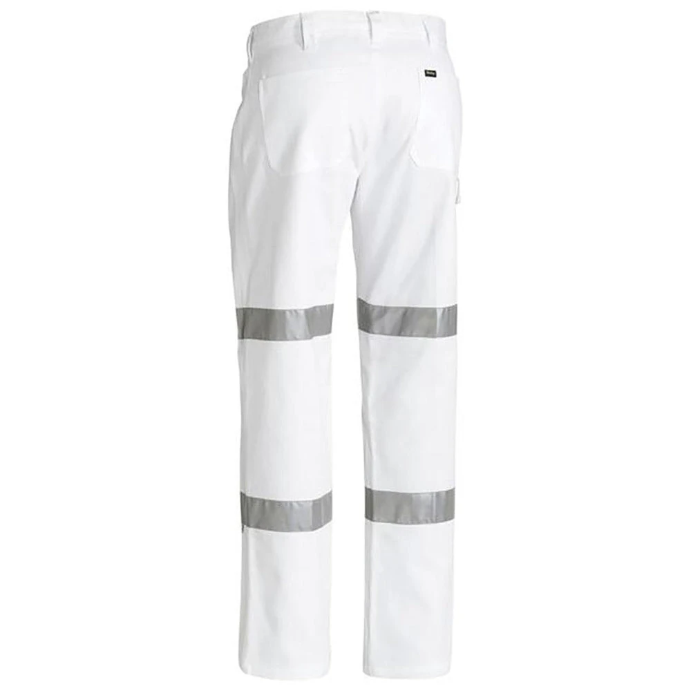 BISLEY TAPED NIGHT SAFETY PANTS WHITE 3 BISLEY TAPED NIGHT SAFETY PANTS WHITE - Image 3