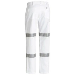 BISLEY TAPED NIGHT SAFETY PANTS WHITE 7 BISLEY TAPED NIGHT SAFETY PANTS WHITE -Work Clothes Store bisley taped night safety pants white 825563 600x