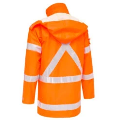 BISLEY UNI BIOMOTION JACKET SHELL X TAPE RAIL ORANGE -Work Clothes Store bisley uni biomotion jacket shell x tape rail orange 516264 600x