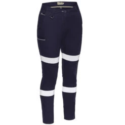BISLEY WMNS STRETCH B/MOTION TAPED PANTS NAVY
