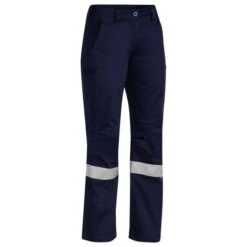 BISLEY INDUSTRIAL ENGINEERED WOMENS DRILL PANTS NAVY