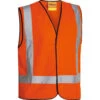 BISLEY X TAPED HI VIS VEST ORANGE