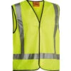 BISLEY X TAPED HI VIS VEST YELLOW
