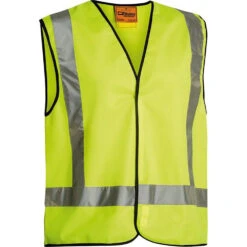 BISLEY X TAPED HI VIS VEST YELLOW