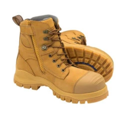 BLUNDSTONE 150mm ZIPSIDE UNISEX BOOTS WHEAT