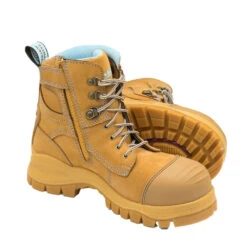 BLUNDSTONE 150mm ZIPSIDE WOMENS BOOTS WHEAT