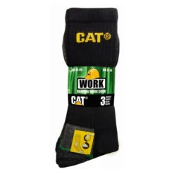 CAT BAMBOO SOCKS 3PK BLACK