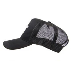 CAT DESIGN MESH CAP PITCH BLACK -Work Clothes Store cat design mesh cap pitch black 610103 1000x1000