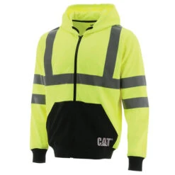 CAT HI VIS SWEATSHIRT YELLOW