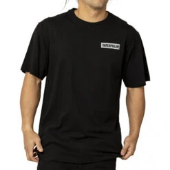 CAT ICON BLOCK SS TEE BLACK