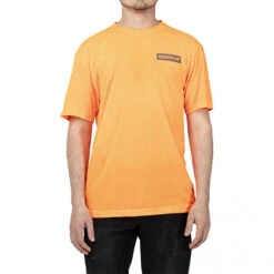 CAT ICON BLOCK SS TEE HI VIS ORANGE -Work Clothes Store cat icon block ss tee hi vis orange 341179 1000x1000