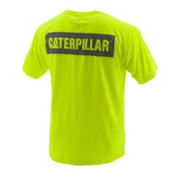 CAT ICON BLOCK SS TEE HI VIS YELLOW -Work Clothes Store cat icon block ss tee hi vis yellow 908536 600x