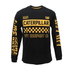 CAT LIMITED EDITION MOTO L/S TEE BLACK