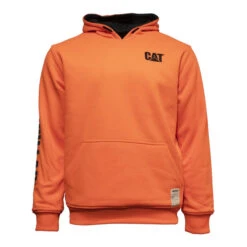 CAT REVERSIBLE BANNER HI-VIS HOODIE ORANGE