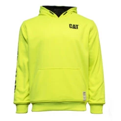 CAT REVERSIBLE BANNER HI-VIS HOODIE YELLOW