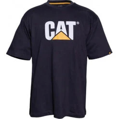 CAT TM LOGO TEE BLACK -Work Clothes Store cat tm logo tee black 118438 1000x1000