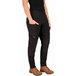 CAT WOMENS WORK STRETCH LEGGINGS BLACK