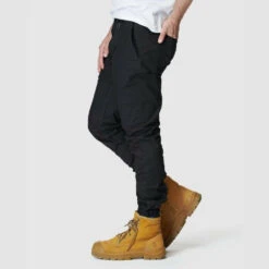 ELWD MENS CUFFED PANT BLACK -Work Clothes Store elwood mens cuffed pant black 917450 1000x1000