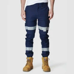 ELWOOD MENS REFLECTIVE CUFFED PANT NAVY