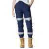 ELWOOD WOMENS REFLECTIVE CUFFED PANT NAVY