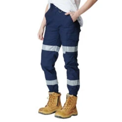 ELWOOD WOMENS REFLECTIVE CUFFED PANT NAVY 13 ELWOOD WOMENS REFLECTIVE CUFFED PANT NAVY -Work Clothes Store elwood womens reflective cuffed pant navy 946184 600x