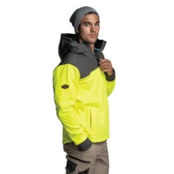 FORM WORKWEAR 2 IN 1 HI VIS HOODIE YELLOW