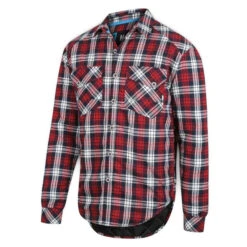 FORM WORKWEAR QUILTED CHECK FLANNEL SHIRT RED -Work Clothes Store form workwear quilted check flannel shirt red 198034 600x