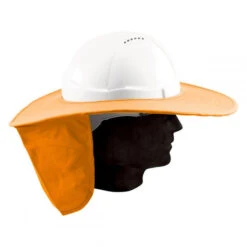 HARD HAT BRIM W/NEON ORANGE