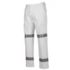 JBS JB BIOMOTION PANT W/REFLECTIVE TAPE WHITE