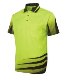 JBS JB HV SUB POLO LIME/BLACK