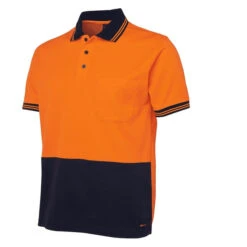 JBS JB HI VIS SS POLO ORANGE/NAVY