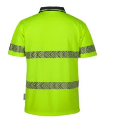 JBS JB HI VIS W/SEGMENTED TAPE POLO LIME/NAVY -Work Clothes Store jb hi vis wsegmented tape polo limenavy 940918 1000x1000