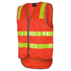 JBS JB V/ROAD ZIP SAETY VEST ORANGE