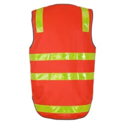 JBS JB V/ROAD ZIP SAETY VEST ORANGE -Work Clothes Store jb vroad zip saety vest orange 998115 600x