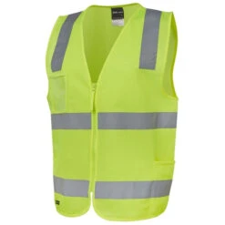 JBS HV (D+N) ZIP SAFETY VEST LIME
